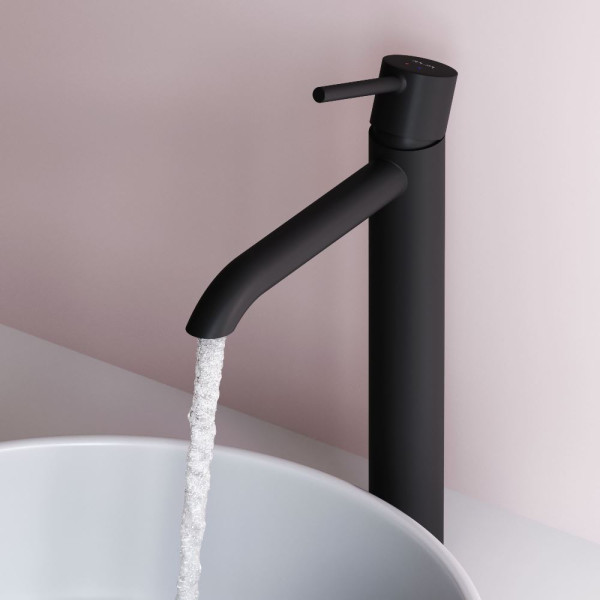 Смеситель для раковины AM.PM Libre высокий, черный (F6092022)