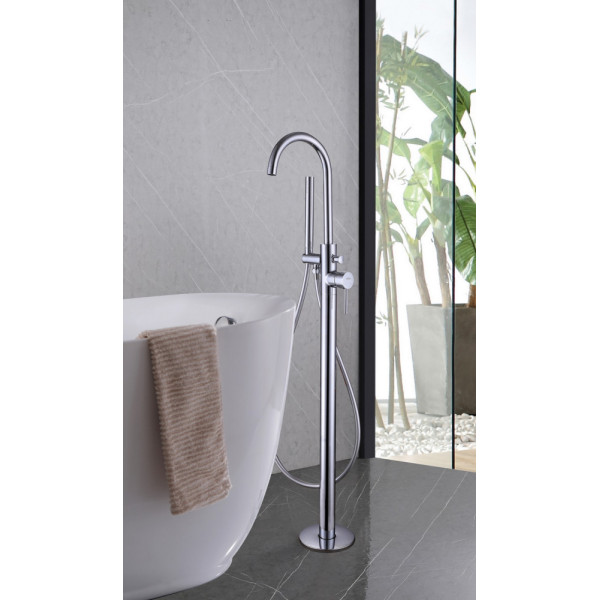 Смеситель напольный Abber Wasser Kreis хром (AF8115N) Смеситель напольный Abber Wasser Kreis хром (AF8115N)