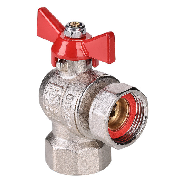 Кран угловой 3/4"х3/4" ВВ шаровый с накидной гайкой (короткий) Valtec (красная бабочка) VT.266.NS.0505 Кран угловой 3/4"х3/4" ВВ шаровый с накидной гайкой (короткий) Valtec (красная бабочка) VT.266.NS.0505