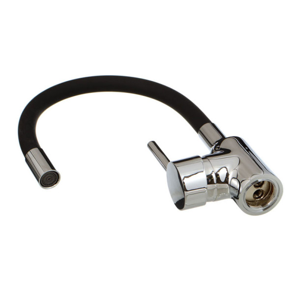 Смеситель для кухни Ex-promt Kitchen с гибким изливом, хром (Ex125.4-11 black) Смеситель для кухни Ex-promt Kitchen с гибким изливом, хром (Ex125.4-11 black)