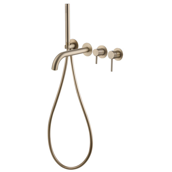 Смеситель для ванны и душа Abber Wasser Kreis Золотой (AF8130G) Смеситель для ванны и душа Abber Wasser Kreis Золотой (AF8130G)