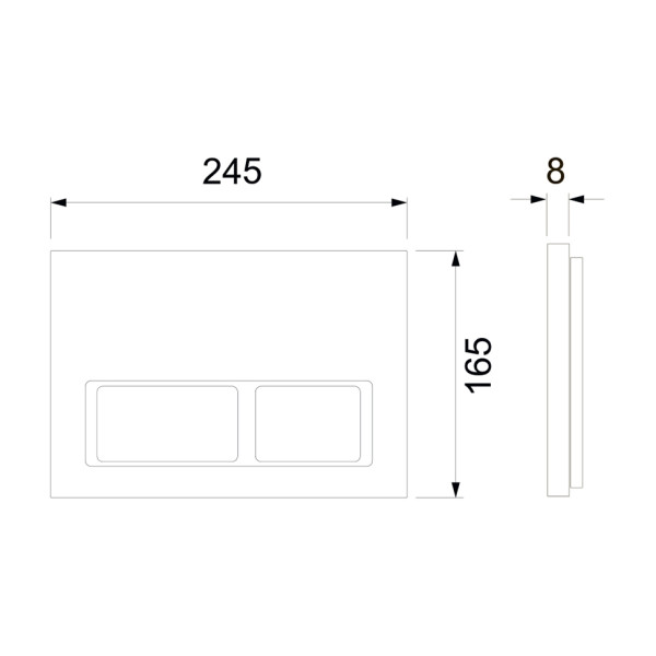 Инсталляция с унитазом TECEspring Base с клавишей хром глянц. унитаз Basic (K401201WCB)