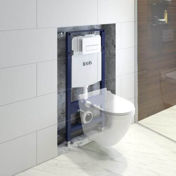 Инсталляция для подвесного унитаза Iddis с клавишей смыва Optima Home (OPH0000i32K) Инсталляция для подвесного унитаза Iddis с клавишей смыва Optima Home (OPH0000i32K)