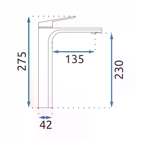 Смеситель для раковины Rea Marco оружейная сталь (REA-B5062) Смеситель для раковины Rea Marco оружейная сталь (REA-B5062)