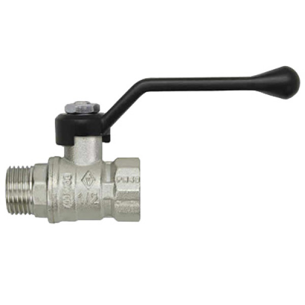 Кран Bugatti 3/4" ВН шаровый Arizona 605 (черная ручка) (06050015)