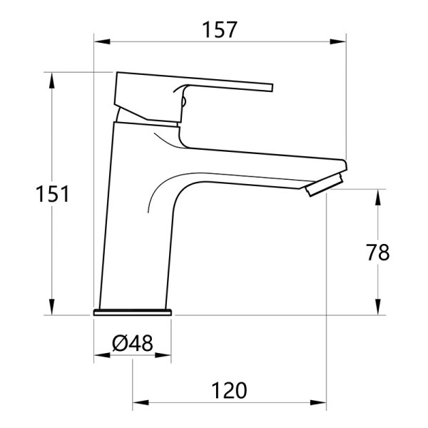 Смеситель для раковины Melodia della vita Aria хром (MDV35721) Смеситель для раковины Melodia della vita Aria хром (MDV35721)