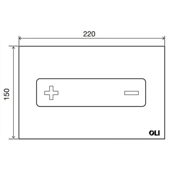 Клавиша смывная Oli Oceania белый (054989)