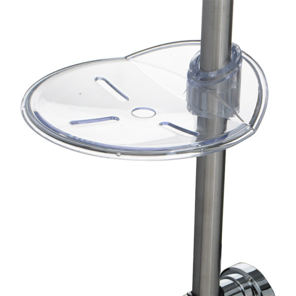 Душевая стойка Melodia с мыльницей d19, L=600 нерж., ABS, хром (MKP20118BL)