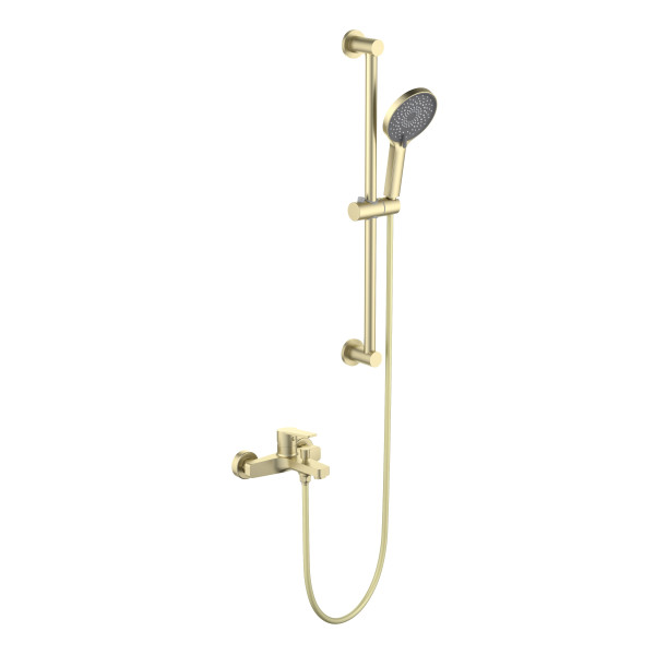 Смеситель для ванны и душа Aquatek Лугано золото шлифованное (AQ1748BG) Смеситель для ванны и душа Aquatek Лугано золото шлифованное (AQ1748BG)