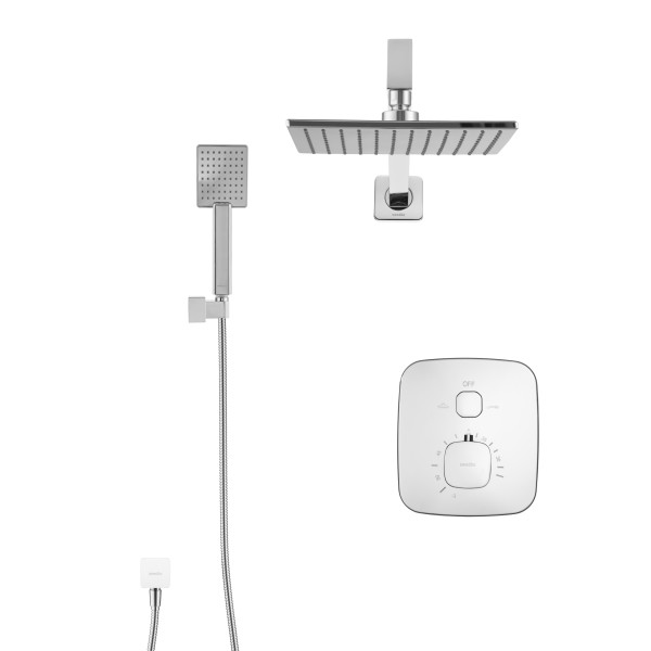 Система душевая Swedbe Platta встраиваемая на 2 выхода хром (5559) Система душевая Swedbe Platta встраиваемая на 2 выхода хром (5559)