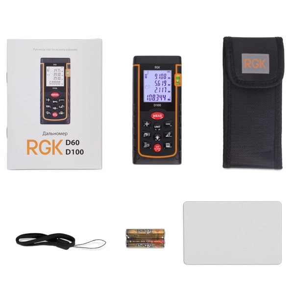 Дальномер лазерный RGK D100 (4610011870040) Дальномер лазерный RGK D100 (4610011870040)