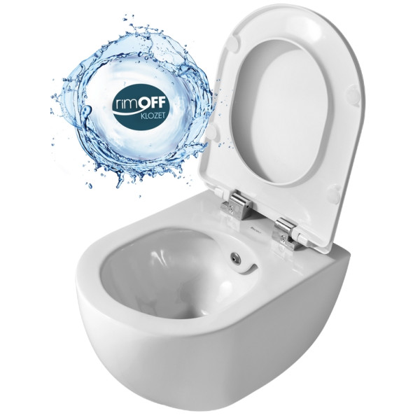 Унитаз подвесной с биде Creavit Free 35,3x51x34,2 белый (FE322-34CB00E-0001)