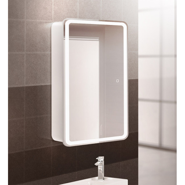 Шкаф зеркальный BelBagno Marino 50x80 (SPC-MAR-50/80-1A-LED-TCH)