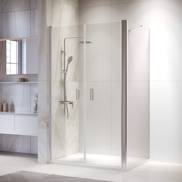 Душевой уголок RGW PA-144 (PA-104+Z-050-2+O-204) 900x800 стекло прозрачное, профиль хром (060814498-11)