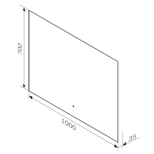 Зеркало AM.PM X-Joy с интерьерной Led подсветкой, ИК-сенсорром, 100 см (M85MOX11001S)