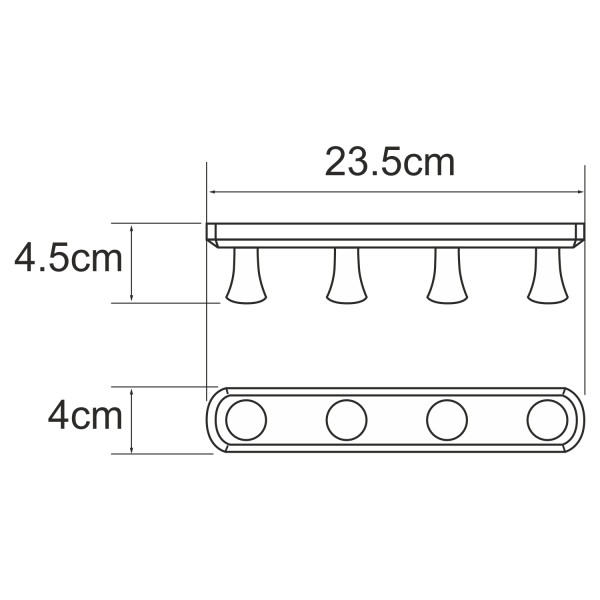 Крючки WasserKRAFT золото матовое (K-1074BG)