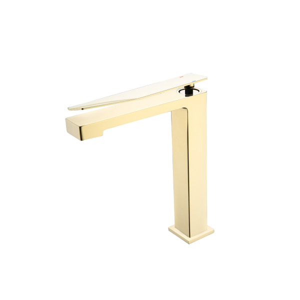 Смеситель для раковины Boheme Q золотой (142-GG.2)