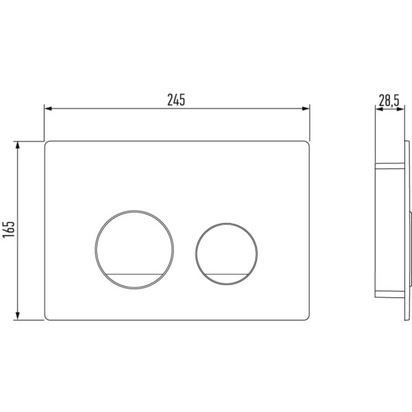 Клавиша смывная Jacob Delafon Out of col белый (E38068-00)