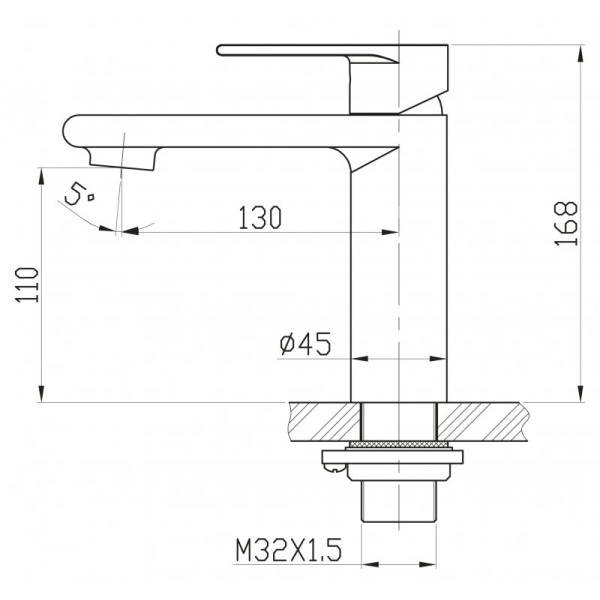 Смеситель для раковины Belbagno Nova сатин (NOV-LVM-IN) Смеситель для раковины Belbagno Nova сатин (NOV-LVM-IN)