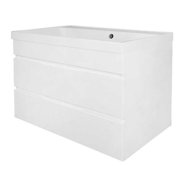 Тумба подвесная Azario с раковиной Эстима 70/2 с раковиной Астория 70 (CS00094583)