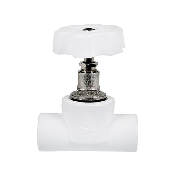 Вентиль PP-R 20 мм. "Pilsa" (белый) (80204) Вентиль PP-R 20 мм. "Pilsa" (белый) (80204)