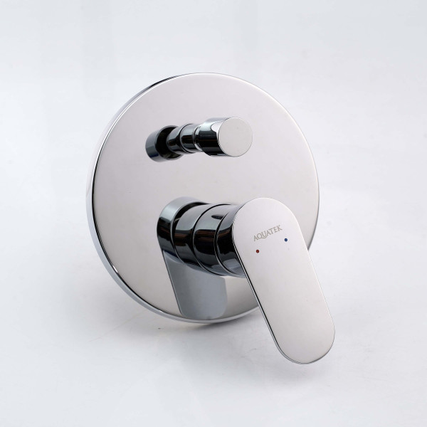 Смеситель для ваны и душа Aquatek Ника встраиваемый хром (AQ1846CR) Смеситель для ваны и душа Aquatek Ника встраиваемый хром (AQ1846CR)