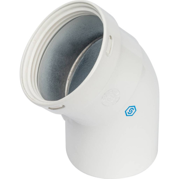 Элемент дымохода Stout отвод 45° п/м DN80 (SCA-0080-000045)