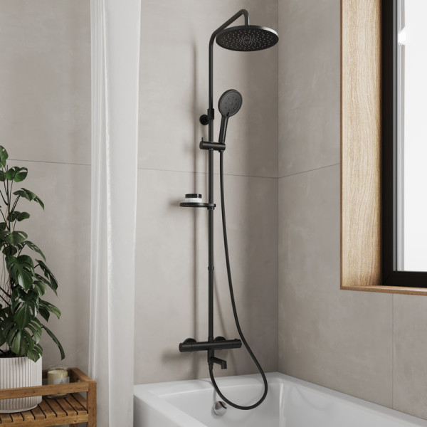 Удлинитель душевой штанги Milardo Ideal Spa 25x25x30 черный (ILS30BRM38)