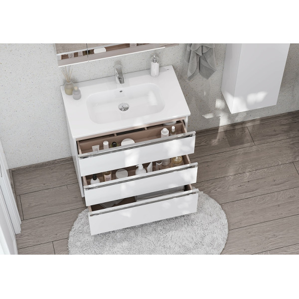 Тумбы напольные Roca The Gap 78,5x45,3x74,1 белый глянцевый (857406806)