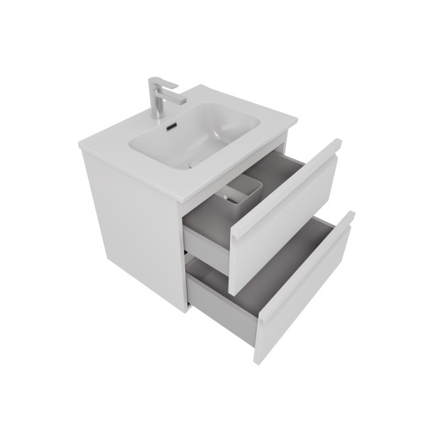 Тумба подвесная Aquatek 610x460x545 белый матовый (AQ77060-MW)