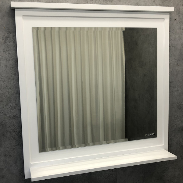 Зеркало Comforty Феррара 800x120x770 белый глянцевый (00004151059)