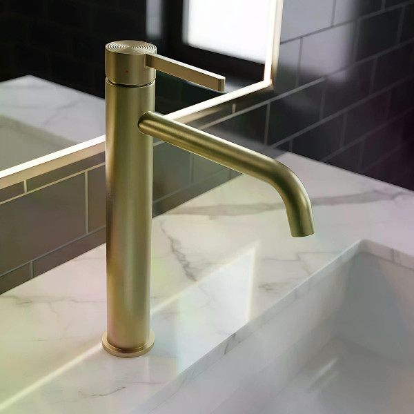 Смеситель для раковины Rea Foster золото матовое (REA-B6441) Смеситель для раковины Rea Foster золото матовое (REA-B6441)