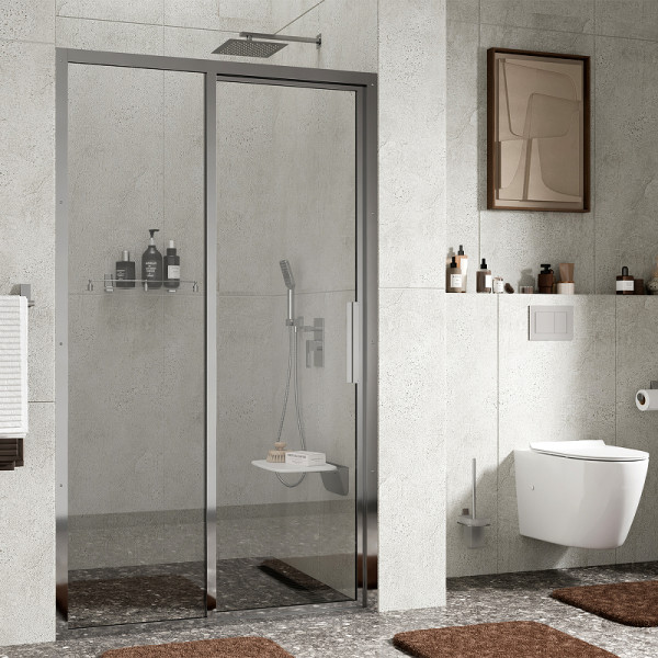 Душевая дверь WasserKRAFT Lopau 32S 120х200х90 стекло прозрачное, профиль хром (32S05L) Душевая дверь WasserKRAFT Lopau 32S 120х200х90 стекло прозрачное, профиль хром (32S05L)