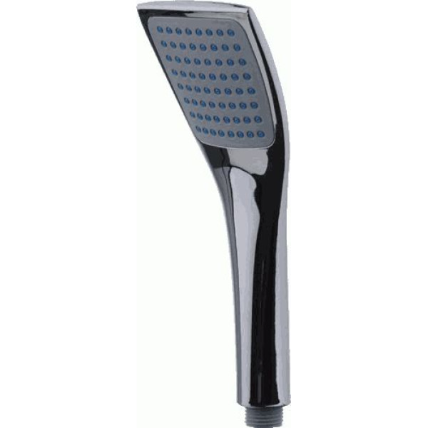 Душевая лейка Melodia 1 функция 70х70 L215 хром/серый/голуб. (MKP20596)