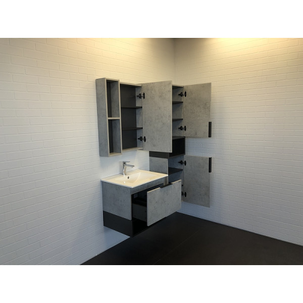 Пенал подвесной Comforty Франкфурт 400x320x1600 дуб светлый (00-00006505)