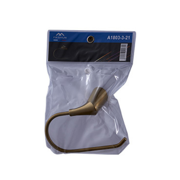 Держатель для туалетной бумаги Fashun L=163 мм H=104 мм PVD цинк. сплав + сталь бронза (A1803-3-21)