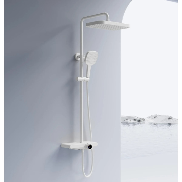 Душевая система на три режима Rea Bari White mat (REA-P0895)