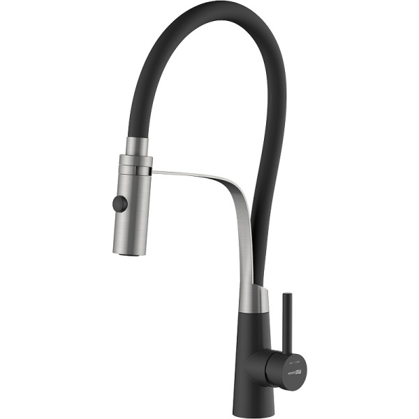 Смеситель для кухни WasserKRAFT черный (A8417)