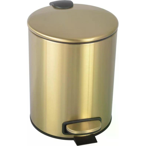 Ведро для мусора Boheme Uno 25x25x28 золото (10426-MG)