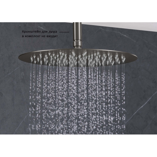 Верхний душ Aquatek 300 мм шлифованный черный хром (AQ2075BGM) Верхний душ Aquatek 300 мм шлифованный черный хром (AQ2075BGM)