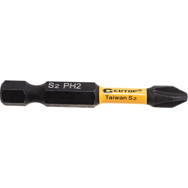 Бита торсионная PH2 50 мм (сталь, 2 шт) CUTOP Profi Plus (84-348) Бита торсионная PH2 50 мм (сталь, 2 шт) CUTOP Profi Plus (84-348)