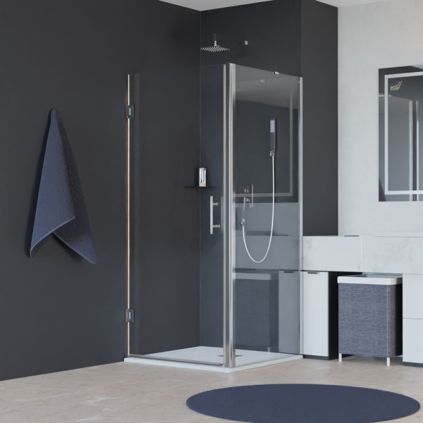 Душевой уголок RGW HO-045 (HO-011 + Z-050-2 + O-206) 700x900 стекло прозрачное, профиль хром (350604579-011)