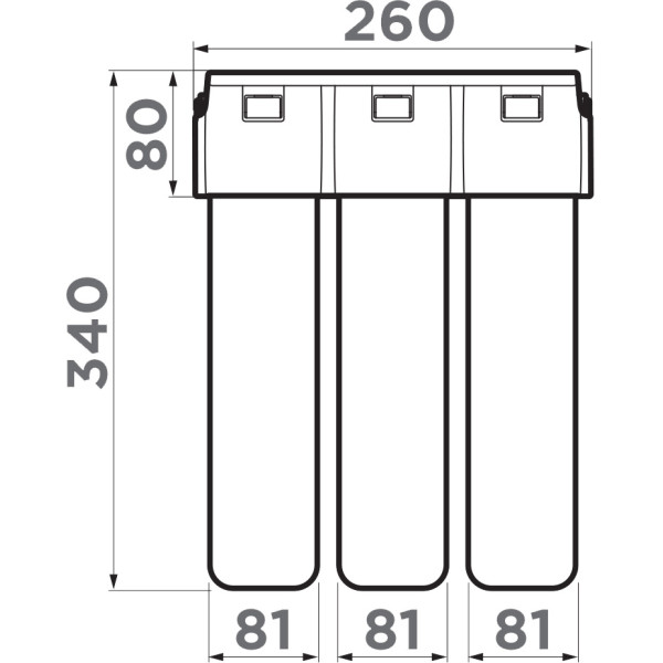 Комплект Omoikiri Nagano-SA-P с фильтром Pure drop Lite бежевый (4055.8028P)