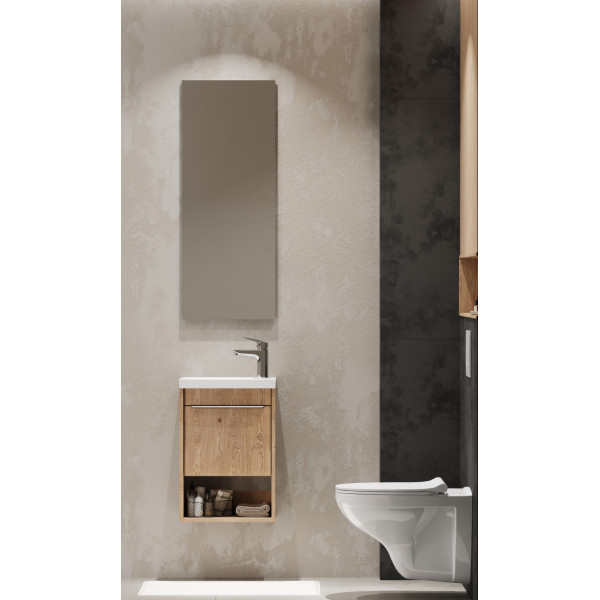 Зеркало Aquaton Альма 400x22x1000 серебристый (1.A287.6.02A.301.0)