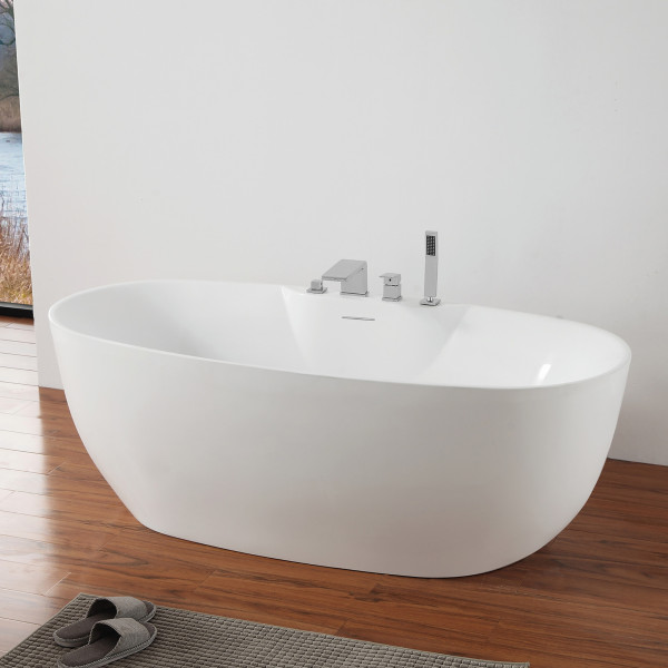 Ванна акриловая Abber 170x80x58 белая (AB9323)