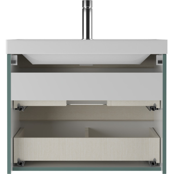 Тумба подвесная под умывальник Classica 70 Dune Олива В2 Домино (DD2505T)