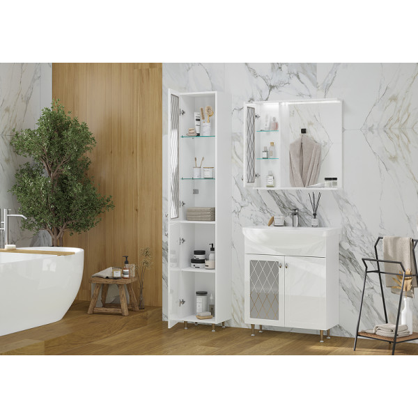 Тумба напольная Volna Milena 660x800 белая (tnMILENA70.2D-01) Тумба напольная Volna Milena 660x800 белая (tnMILENA70.2D-01)