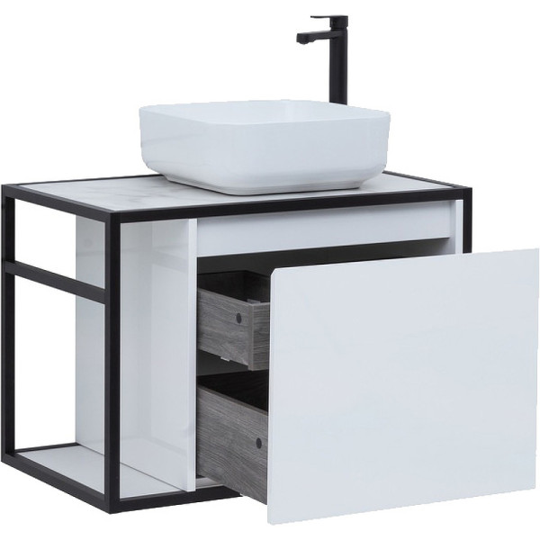 Тумба подвесная Aquanet Nova Lite Loft 75 R белый (00261649)