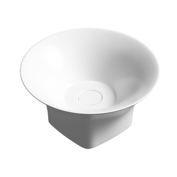 Раковина накладная Abber Bequem 38x38x18 белая (AC2125)