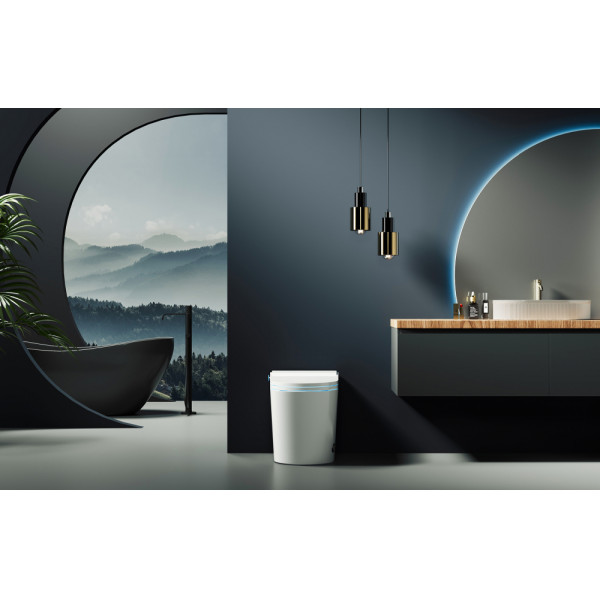 Унитаз-биде электронный ABBER Bequem белый (AC1117S)